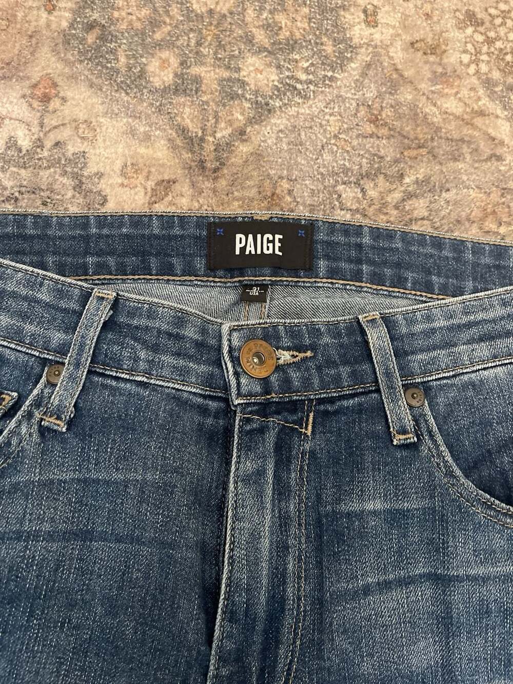 PAIGE Lennox Slim Fit Women’s Jeans Blue Denim Size 31